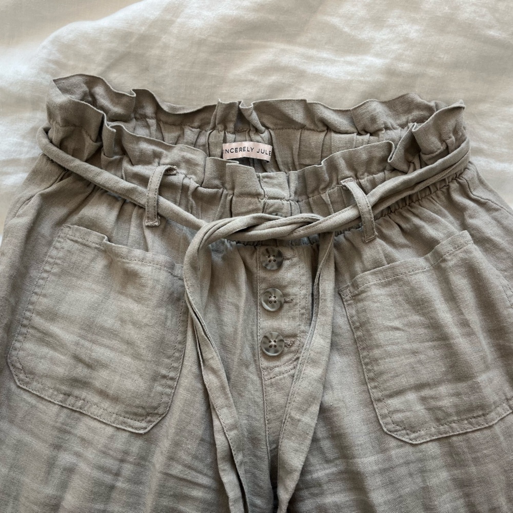 Sincerely Jules linen wide leg pants